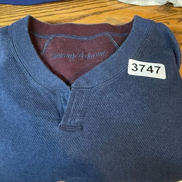 Tommy Bahama Sweater Mens Extra Large Blue Red Reversible Pullover Jumper Preppy - Picture 10 of 10